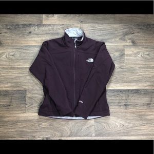 The North Face full zip purple jacket